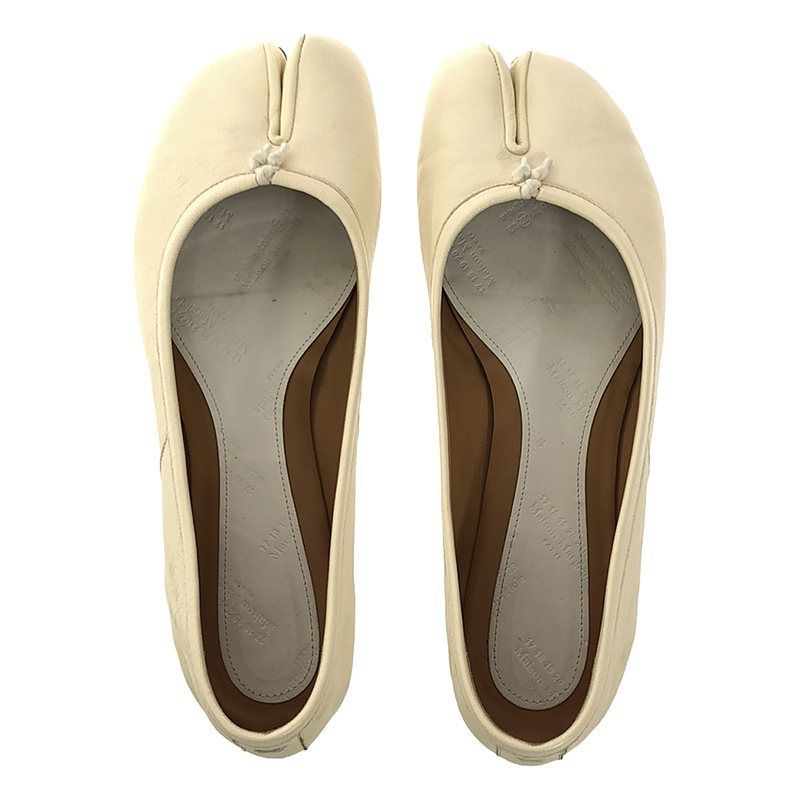 Maison Margiela アイボリーフラットシューズ 36