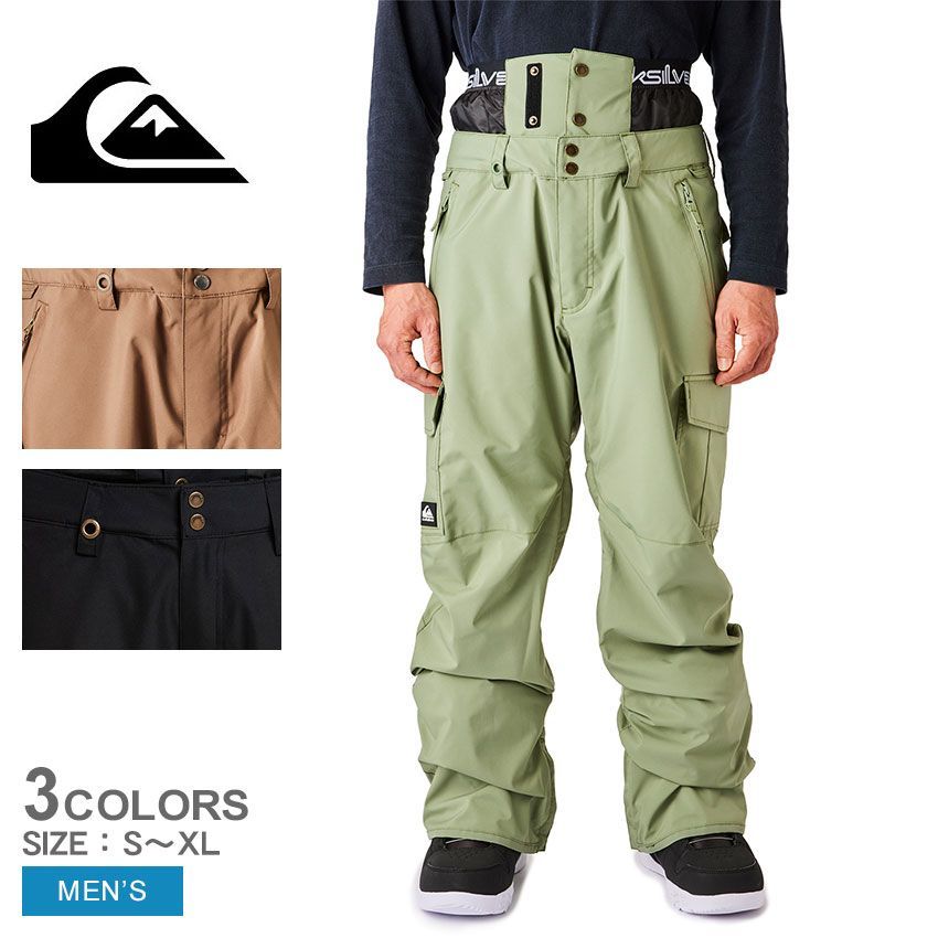 クイックシルバー スノーパンツ EQYTP03225 メンズ PORTER GAITER NP PT QUIKSILVER カラー:02.ブラック 品番：2443-0240