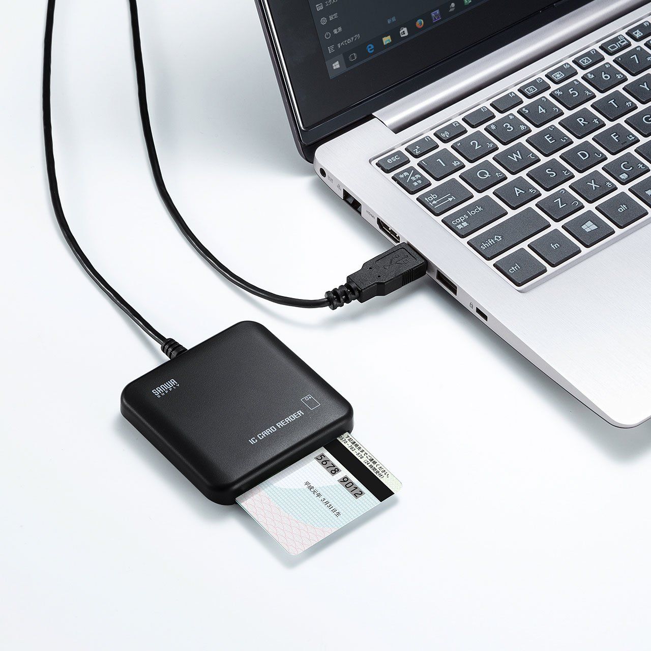 サンワサプライ 接触型ICカードリーダライタ Windows/mac両対応 自宅で確定申告 ADR-MNICUBK Amazon.co.jp: サンワサプライ 接触型ICカードリーダライタ