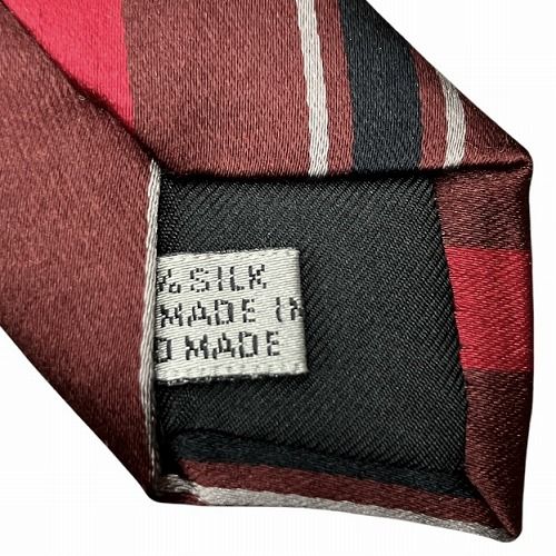 ディオールオム Dior HOMME ネクタイ ナロータイ シルク レジメンタル