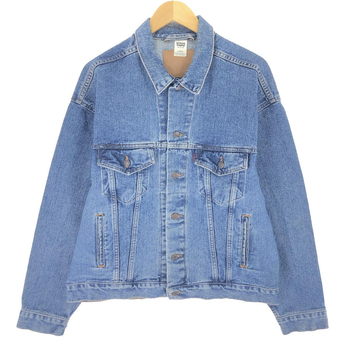極美品 90s Levi'sリーバイス ジャケット Gジャン XL 70500 LEVI'S(リーバイス) 90s 70500 香港製デニムジャケット
