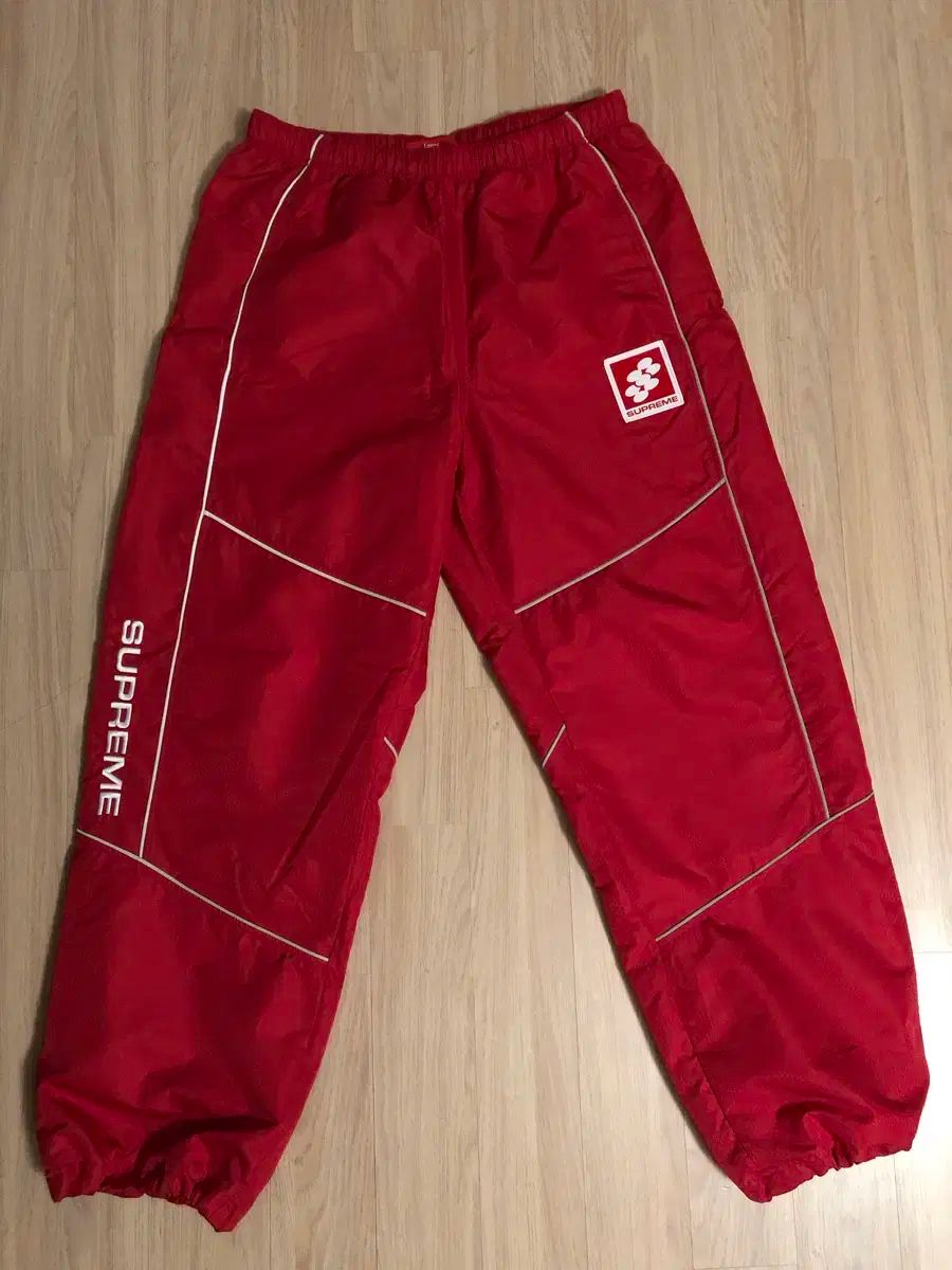 Supreme Reflective Piping トラックパンツ レッド L