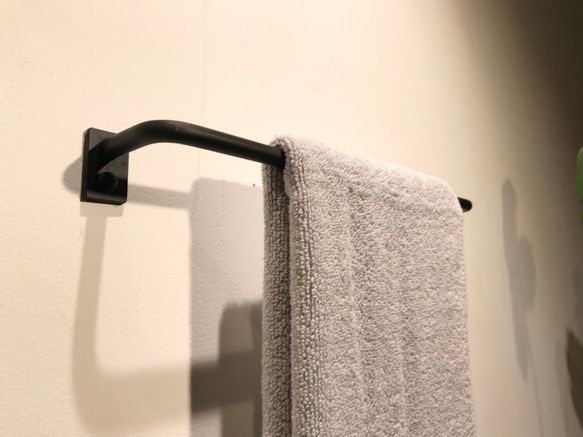 アイアンバー　L30㌢　送料無料　タオルハンガー　洋服掛け　インダストリアル