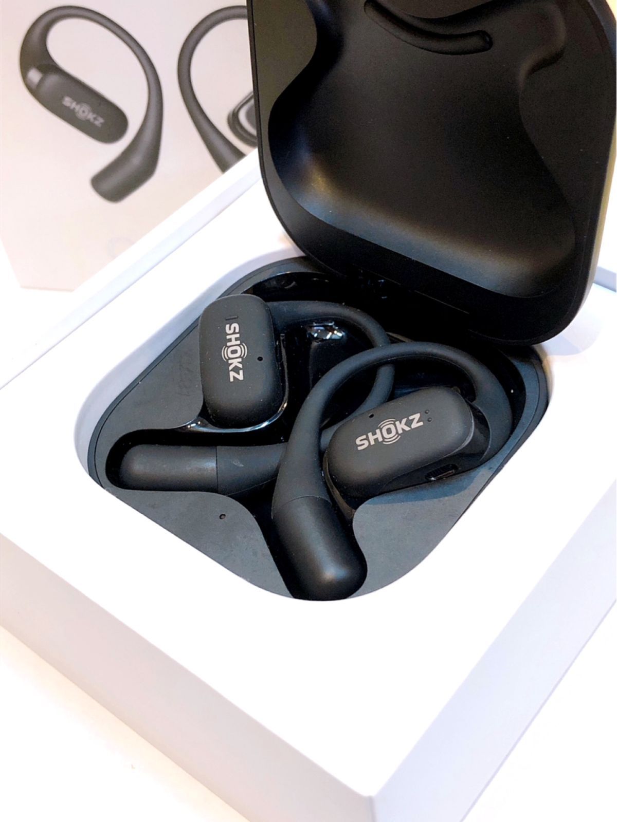 1901 ショックス オープンフィット ワイヤレスイヤフォン SHOKZ OPENFIT bluetooth5.2 IP54防水性能 マイク付きイヤフォン