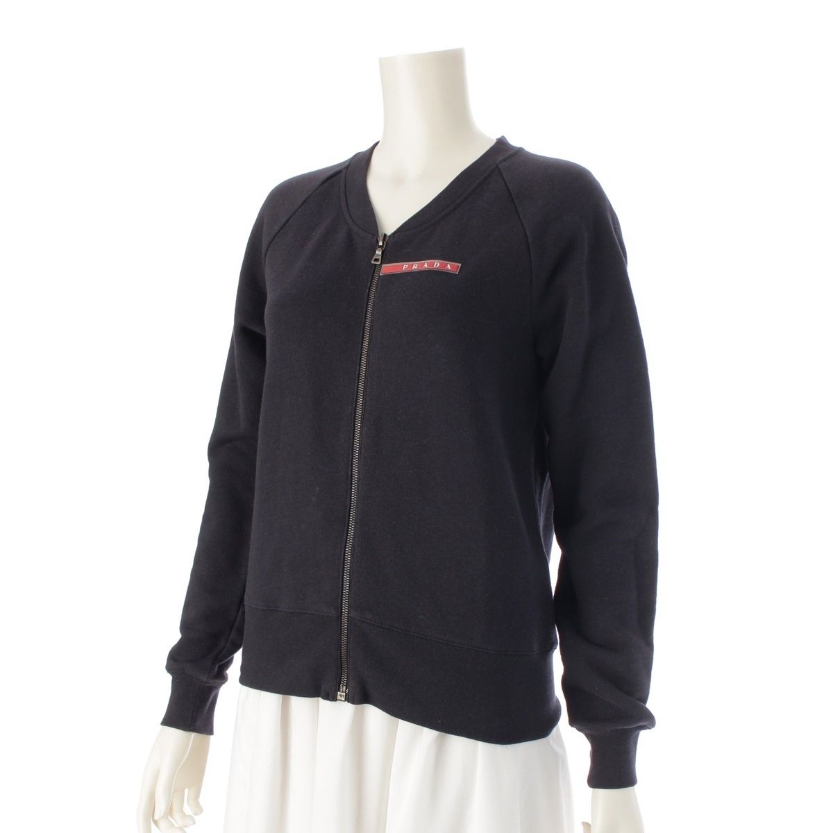 プラダスポーツ コットン スタジャン ジャケット ブラック ネイビー