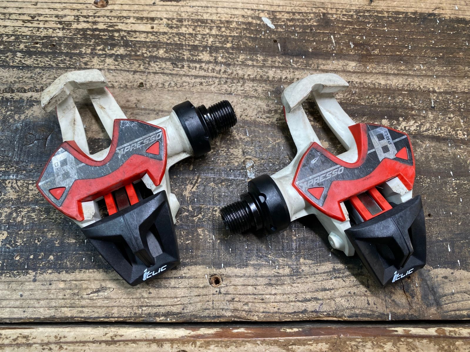 JC273 タイム TIME エクスプレッソ XPRESSO 8 PRO ビンディングぺダル 赤 白
