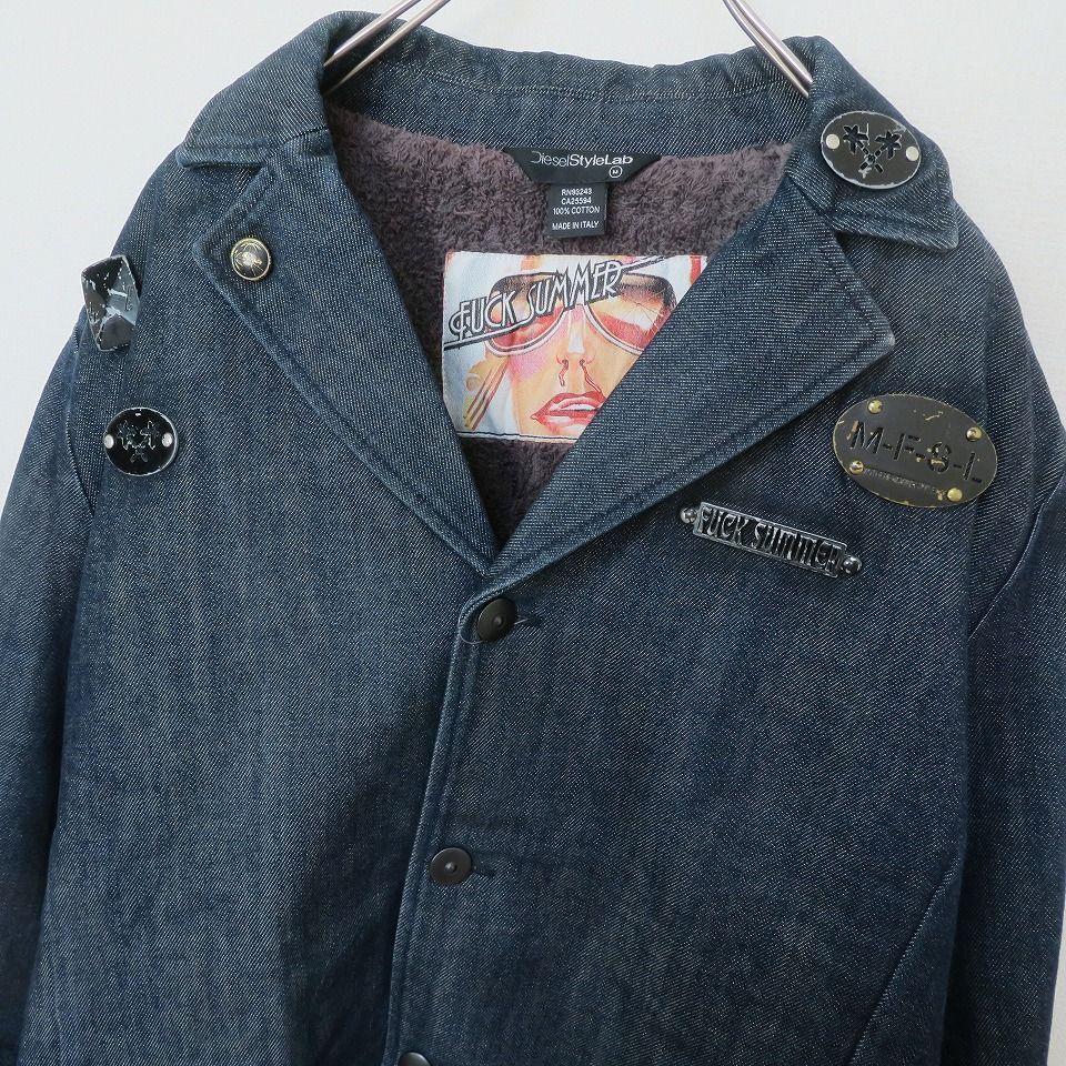 ディーゼル DIESEL Style Lab 裏ボア カバーオール デニム ジャケット 