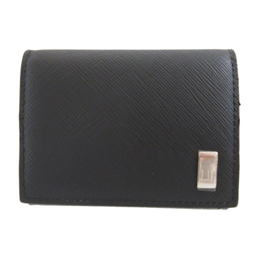 dunhill コインケース ブランドロゴ レザー ブラック 美品 未使用 箱付 dunhill コインケース 「DUNHILL/ダンヒル」本革 ロゴ刻印メタル