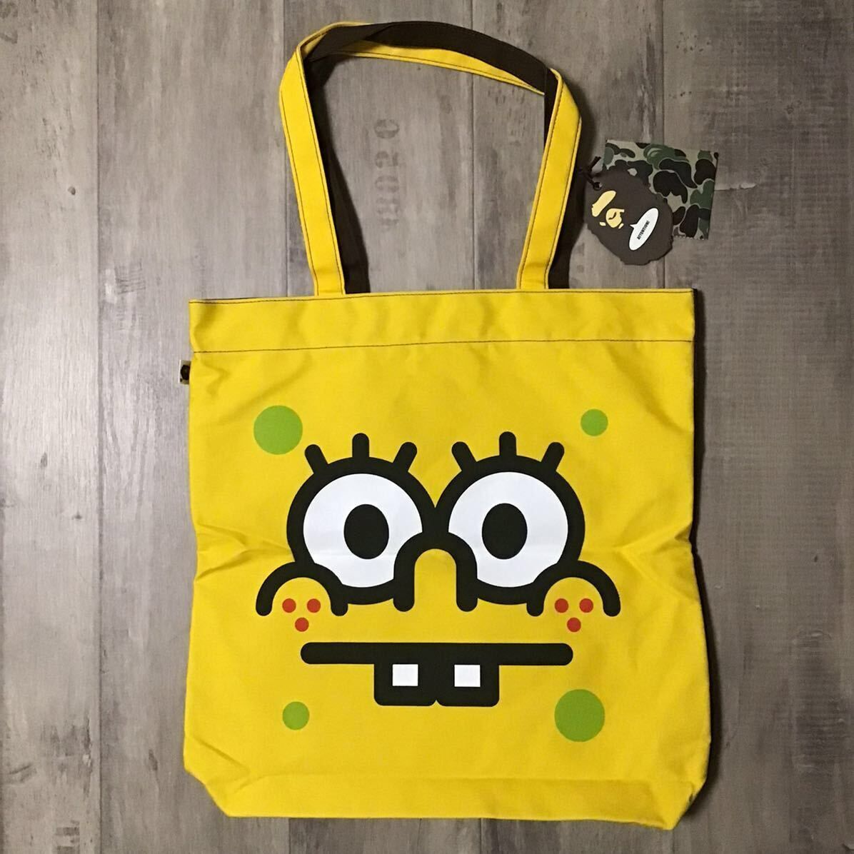 ★新品★ スポンジボブ × BAPE マイロ トートバッグ a bathing ape Tote Bag MILO spongebob エイプ ベイプ アベイシングエイプ