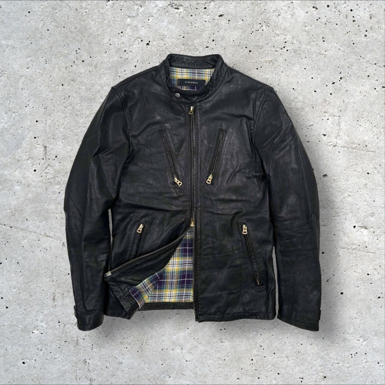 ポールスミス ライダース レザージャケット ブルゾン ダブルやぎ革 アウター Paul Smith(ポールスミス) / ダブルライダース/レザージャケット