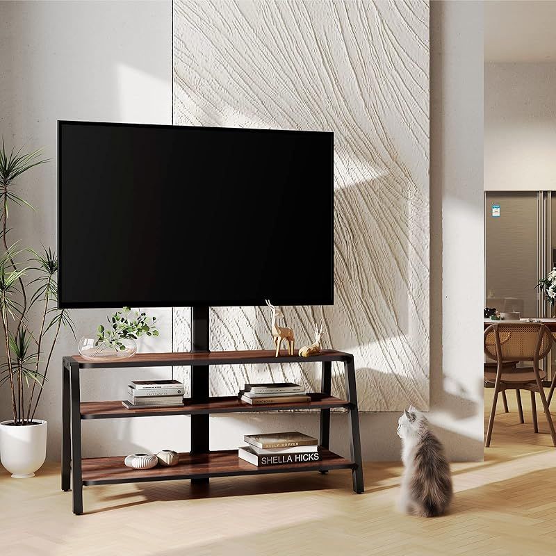 FITUEYES テレビスタンド オーディオラック マウント付き 37～70インチ 