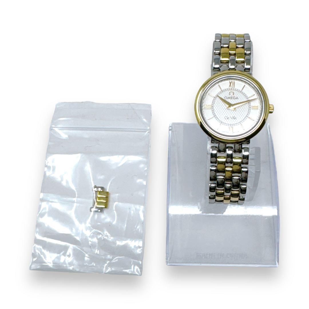 オメガ デビル プレステージ コンビ レディース クォーツ QZ ブランド 稼働