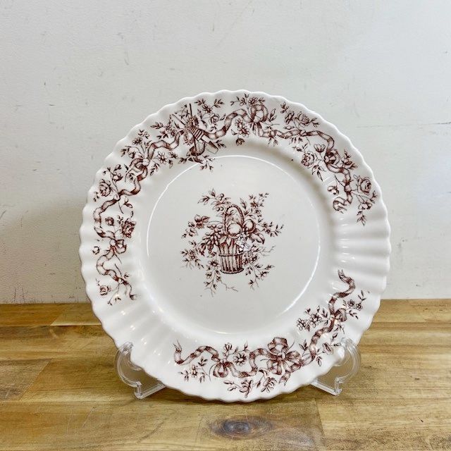 蔵出し古伊万里錦絵天保大皿幅約45.5cm 二枚セット、江戸期骨董古美術