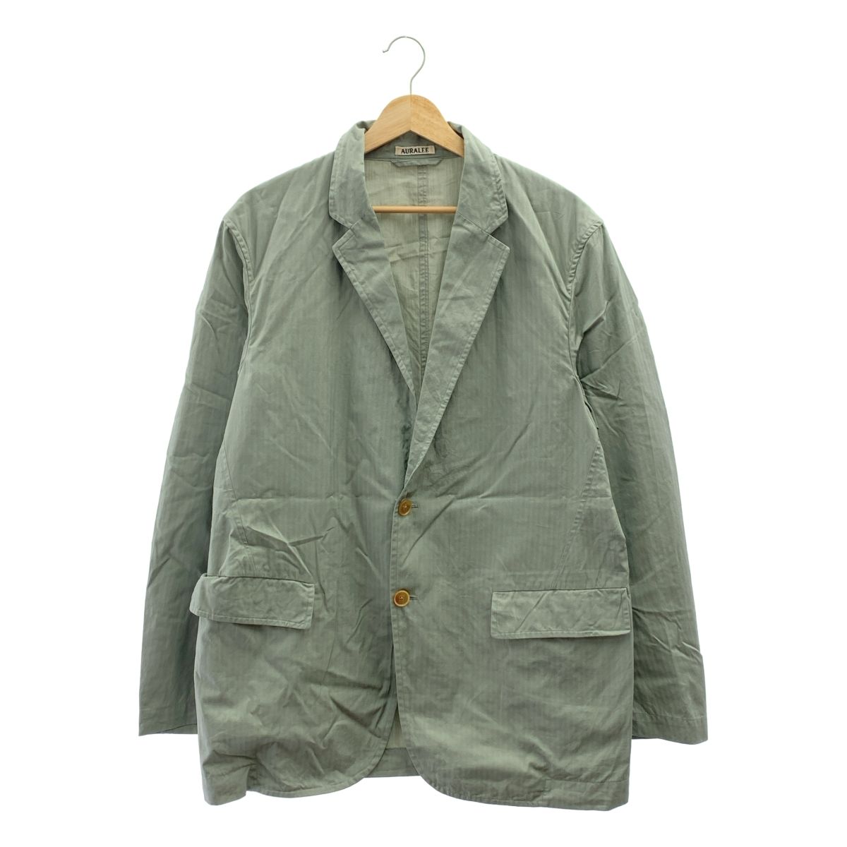 ジャケット・アウター auralee WASHED FINX HERRINGBONE JACKET AURALEE / オーラリー | 2022SS | WASHED FINX HERRINGBONE JACKET