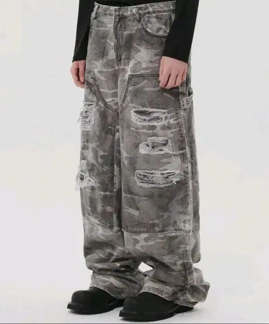 DNSR ディアンドエスアル ダーティー カーペンター カモ パンツ M