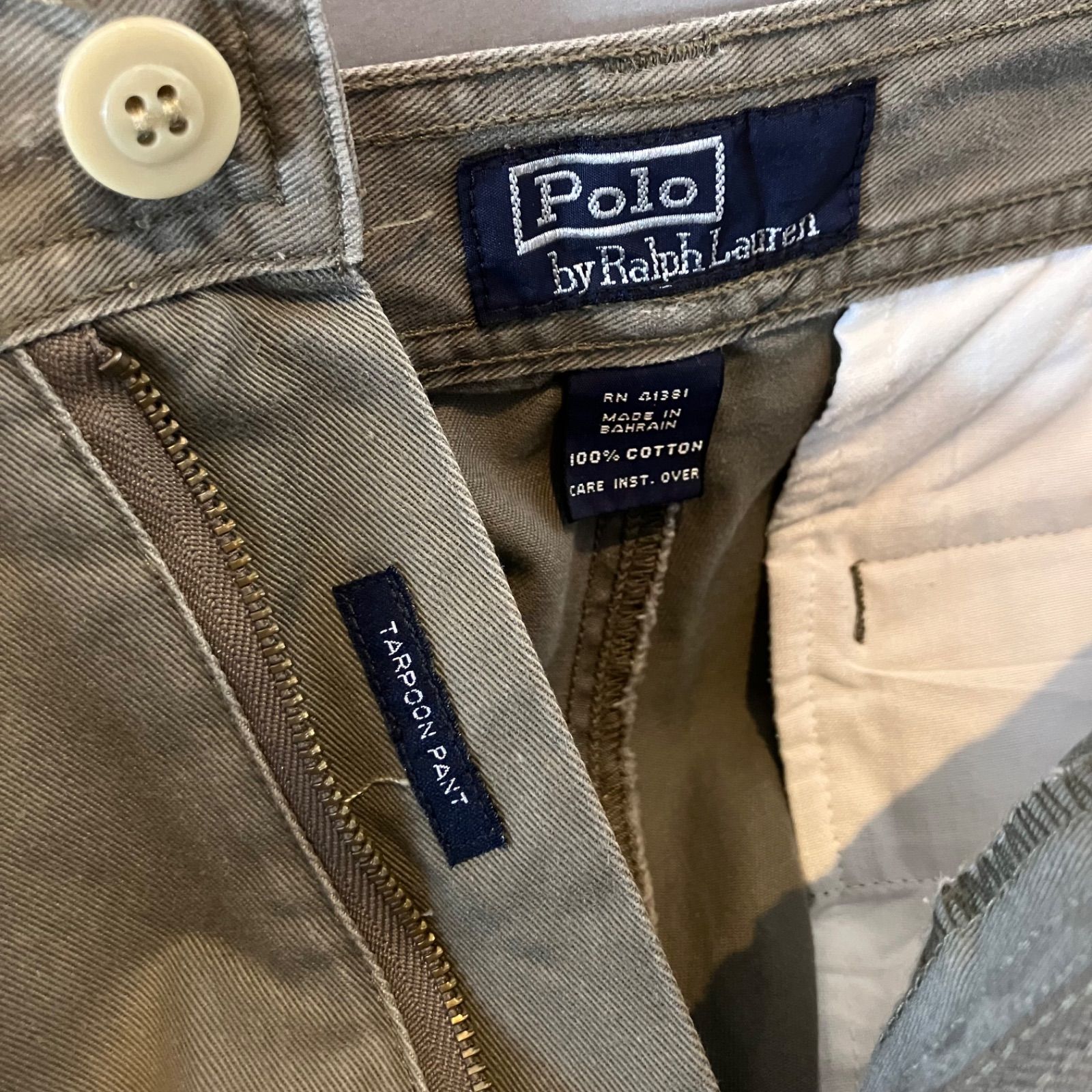 90's POLO Ralph Lauren ポロ ラルフローレン TARPOON PANT 1タック