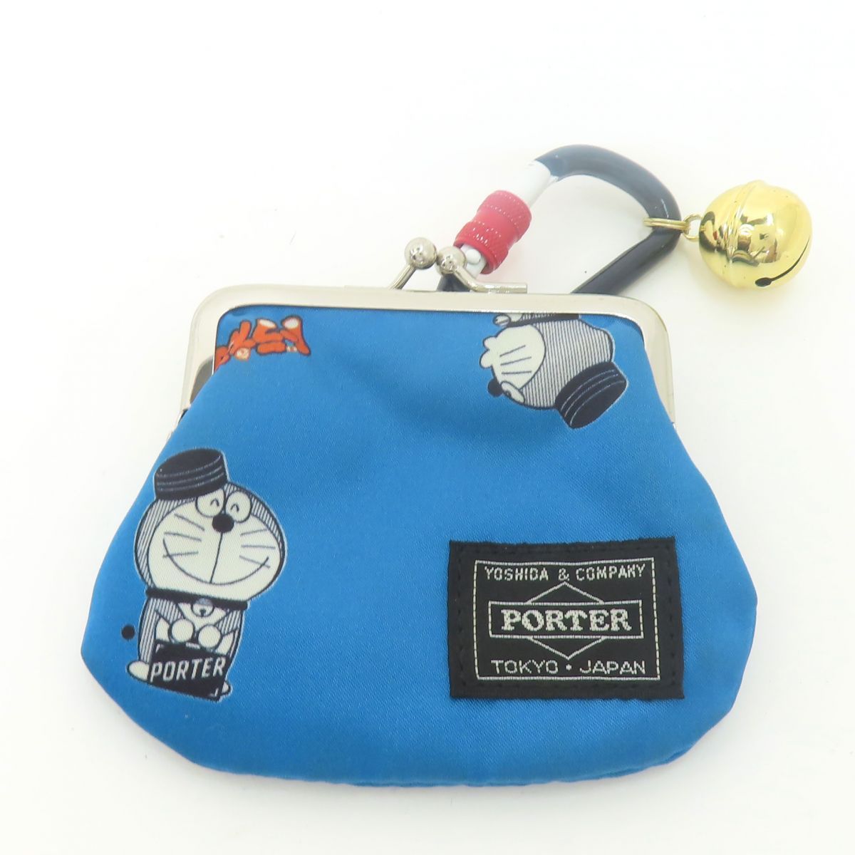 ドラえもん　PORTER コラボウォレット　カラビナ　未使用 PORTER ポーター × ドラえもん 限定コラボ COIN CASE がま口