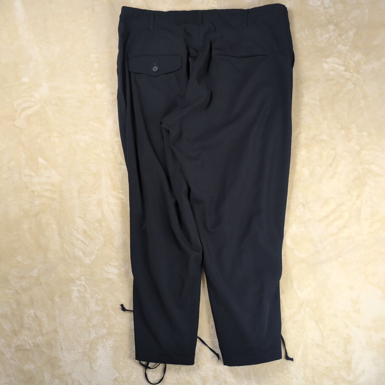 希少】ヨウジヤマモトプールオム 19AW ウールギャバ 前裾レース