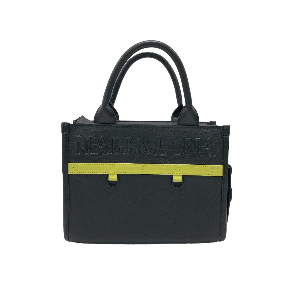 中古 マークアンドロナ MARKu0026LONA カートバッグ イエロー ラウンド