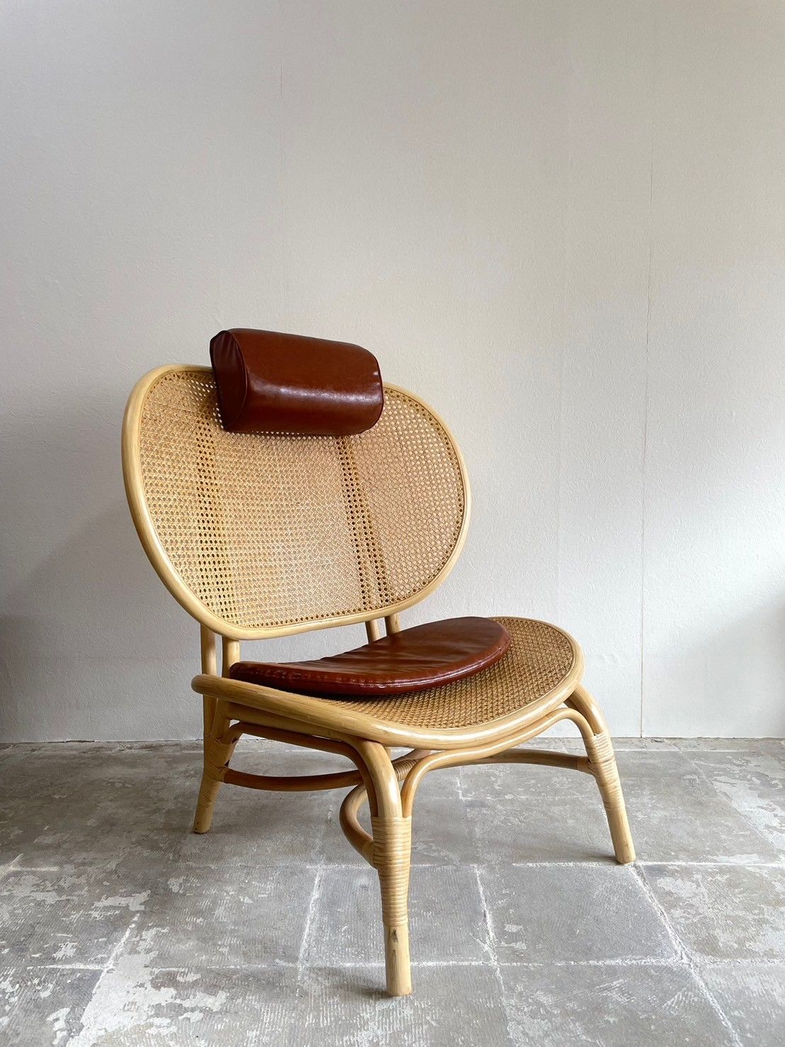 店頭受取】【別途送料で配送可能】ラタンチェア◇ノマドチェア  