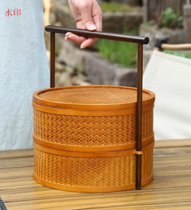 提籃籠 收納籃 茶道具籠 茶具 竹細工 收納 竹工芸 竹かごだけ