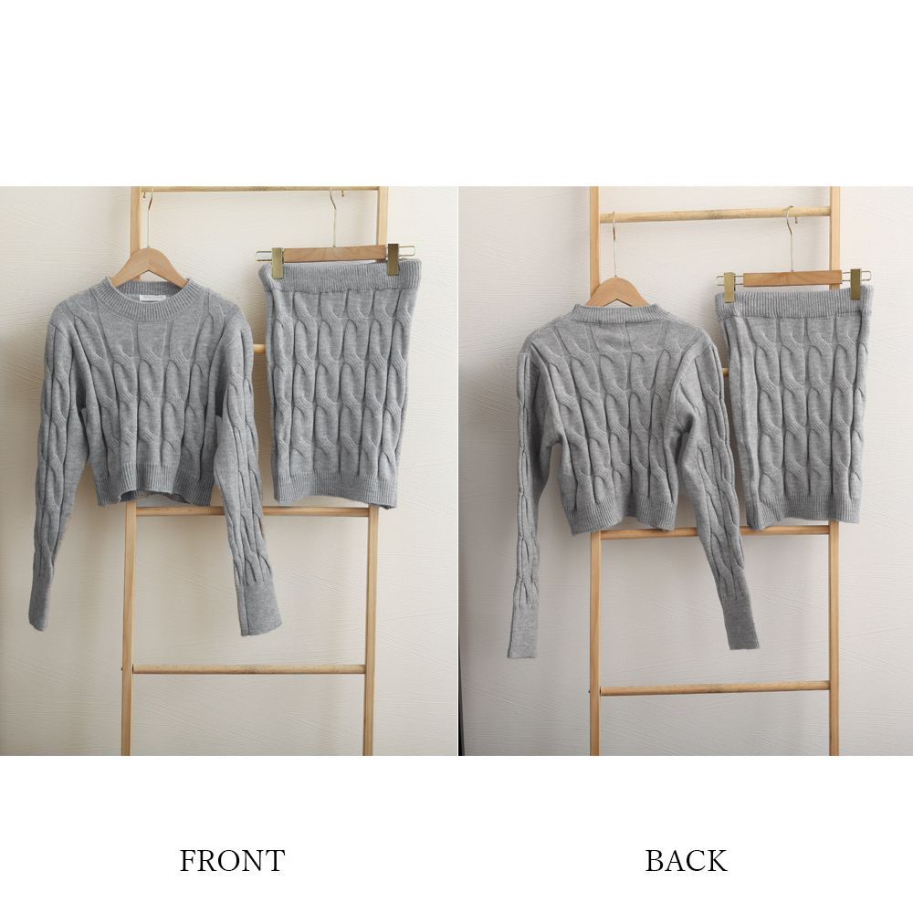 2点セット】バイカラー リブ ニットトップス ロングスカート セットアップ（ワンピース）｜LAULEN（ローレン）のファッション通販 -  ZOZOTOWN