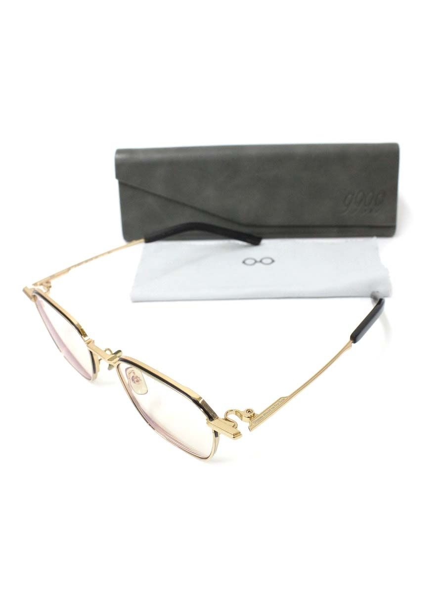 フォーナインズ S-981 T メガネ ゴールド ブラック メタルフレーム ボストン