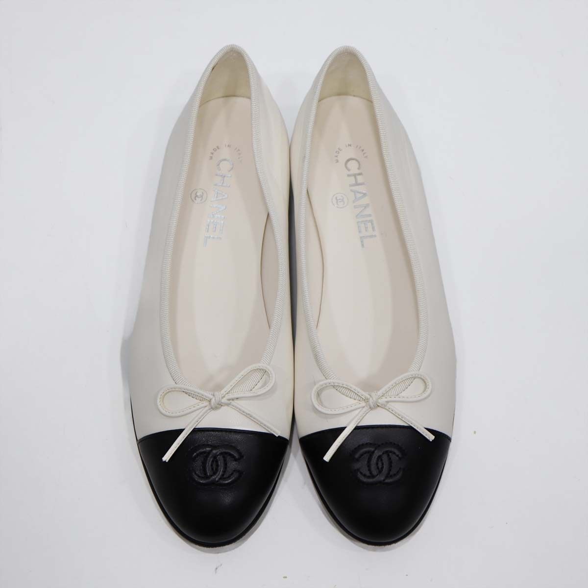 CHANEL シャネル バレエシューズ G02819 サイズ39C 26cm フラットパンプス 靴 フラットシューズ H20477
