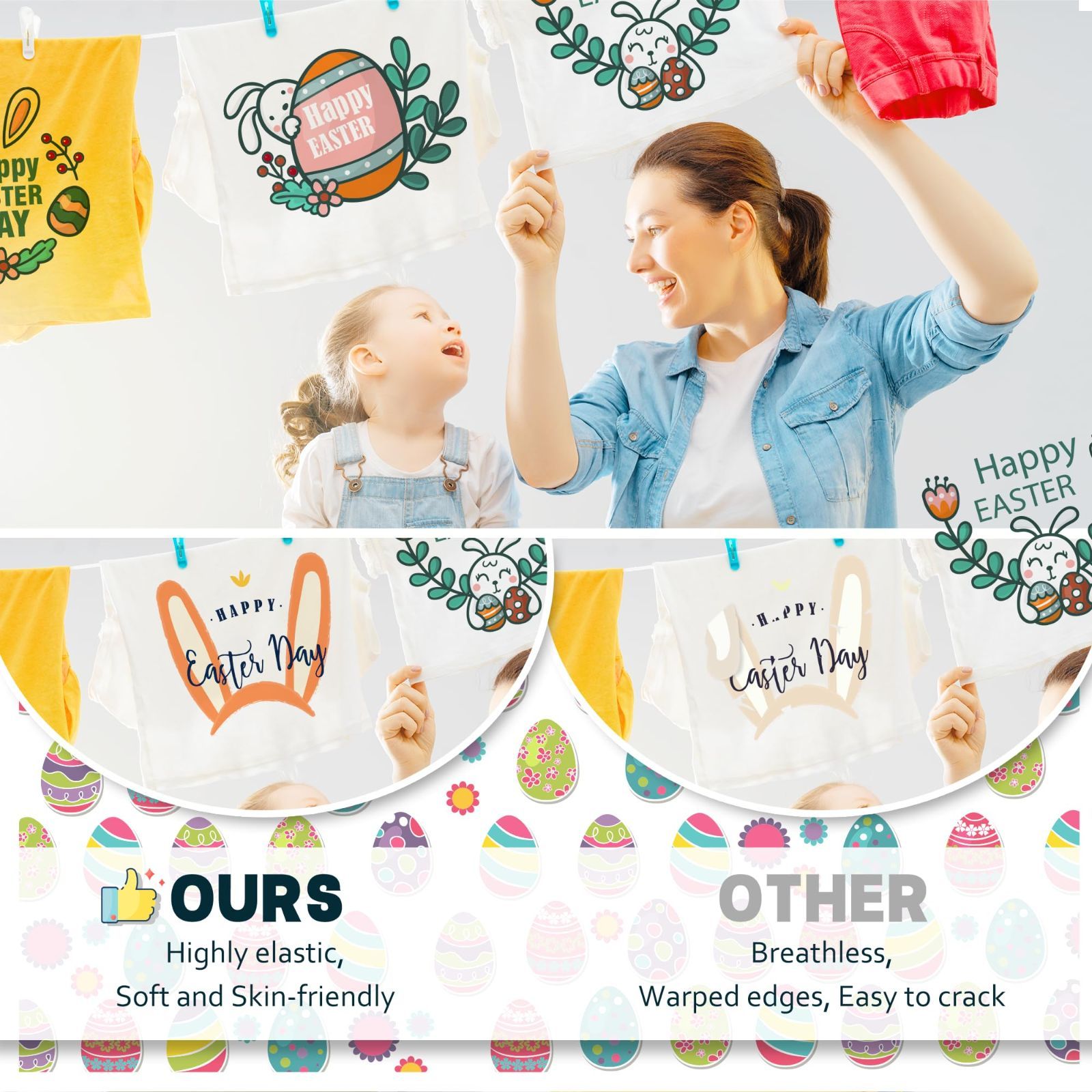 Tシャツ ズボン 枕 バッグ その他日常のDIYやユニフォームに使用できる ホワイト 約30cm×760cm 洗濯に強い PU素材DIY用 熱転写シート 艶ありホワイト アイロンプリントシート JAVIGA WWW_IBETON_RU