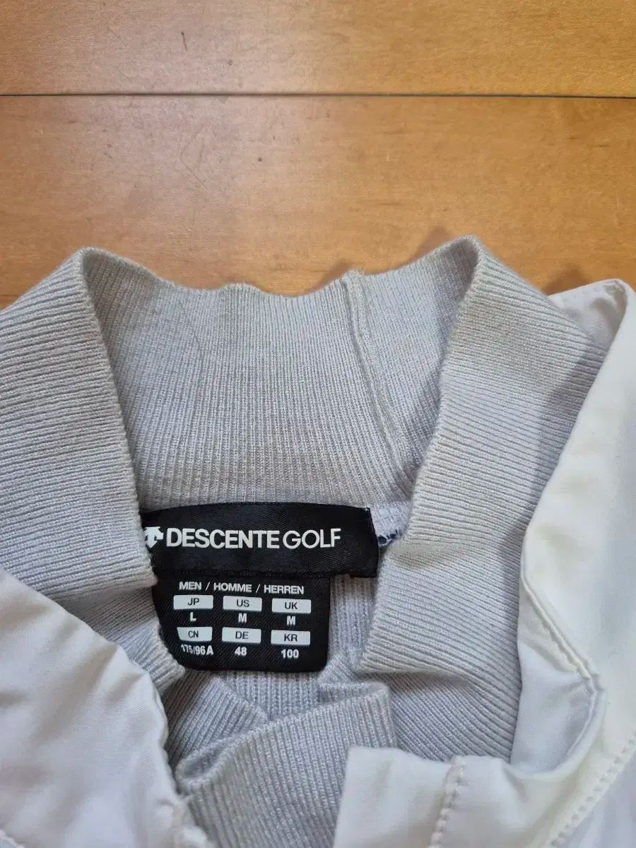 DESCENTE GOLF メンズ 防風 ハーフジップ ニット 100