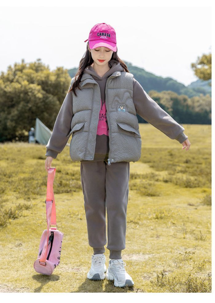 子供服 セットアップ 上下3点セット 裏起毛 女の子 キッズ スポーツ