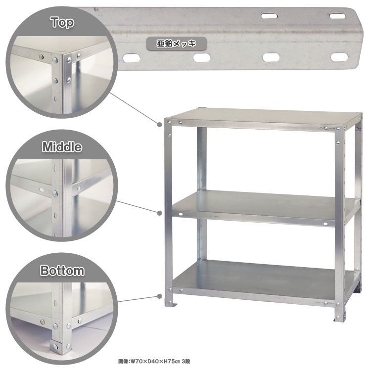 NSTR-236　3段 幅60×奥行40×高さ75cm 40kg/段