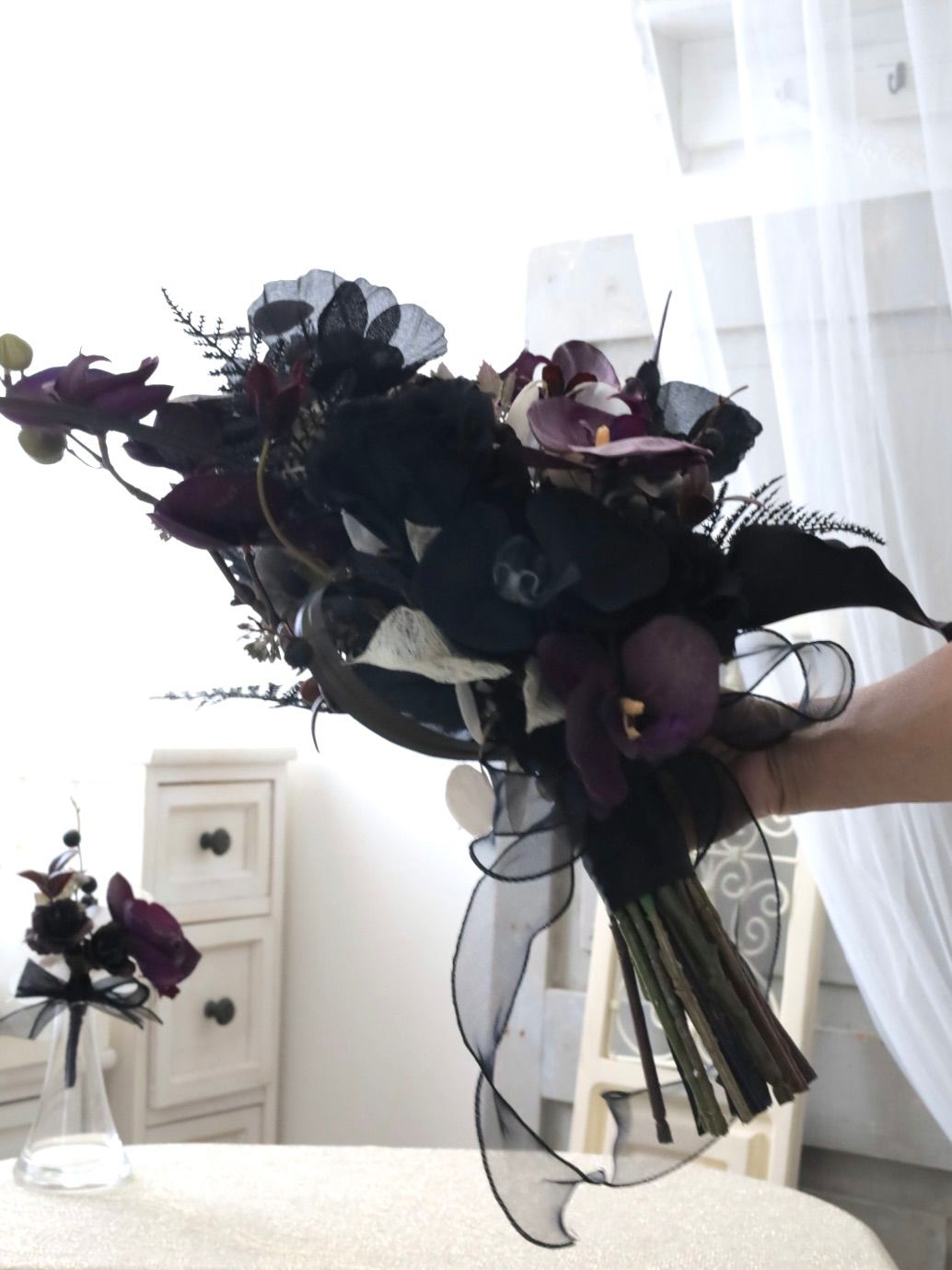 胡蝶蘭ブラックブーケ