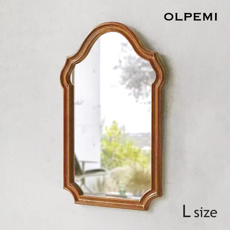 フランスアンティーク古材オークフレームミラーACTUSオルネドフォイユ