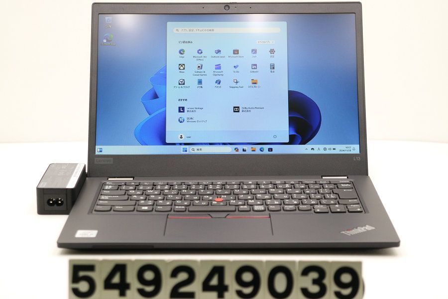 Lenovo ThinkPad L13 Core i5 10210U 1.6GHz/8GB/256GB(SSD)/13.3W/FWXGA(1366x768)/Win11 【549249039】