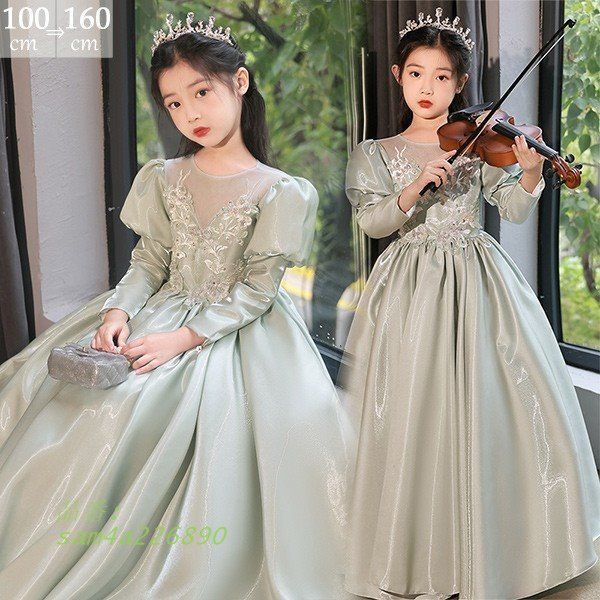 子供ドレス ワンピース ピアノ発表会 子供 ドレス 女の子 フラワーガール キッズドレス フォー フォーマル パーティードレス am4a226890