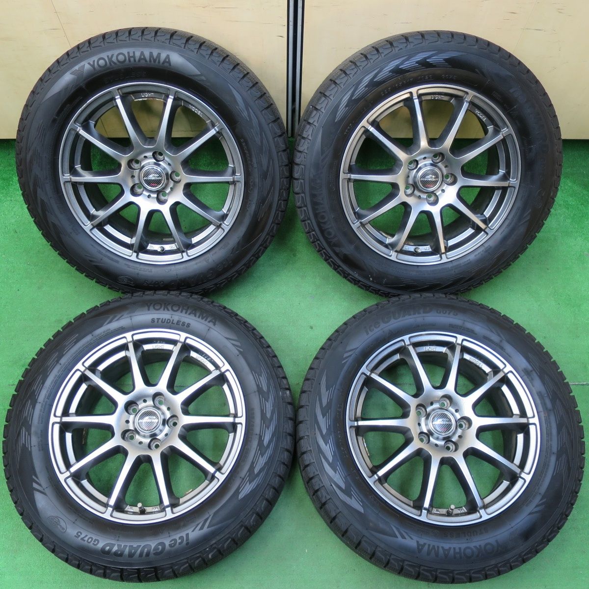 送料無料* バリ溝！9.5分☆スタッドレス 225/65R17 ヨコハマ アイス 