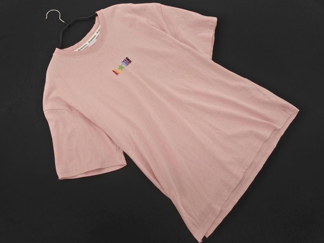 CONVERSE コンバース ロゴ 刺繍 バックプリント Tシャツ sizeM