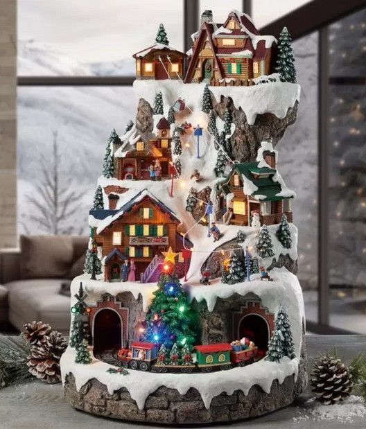 スキーマウンテン センターピース クリスマスソング8曲 1784987 コストコ 5094