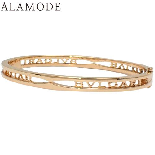 2025年保証書付 BVLGARI ブルガリ ビー ゼロワン ブレスレット 356239 K18 ピンクゴールド PG ブレスレット B-zero1 ピンクゴールド レディース 41100063743 アラモード
