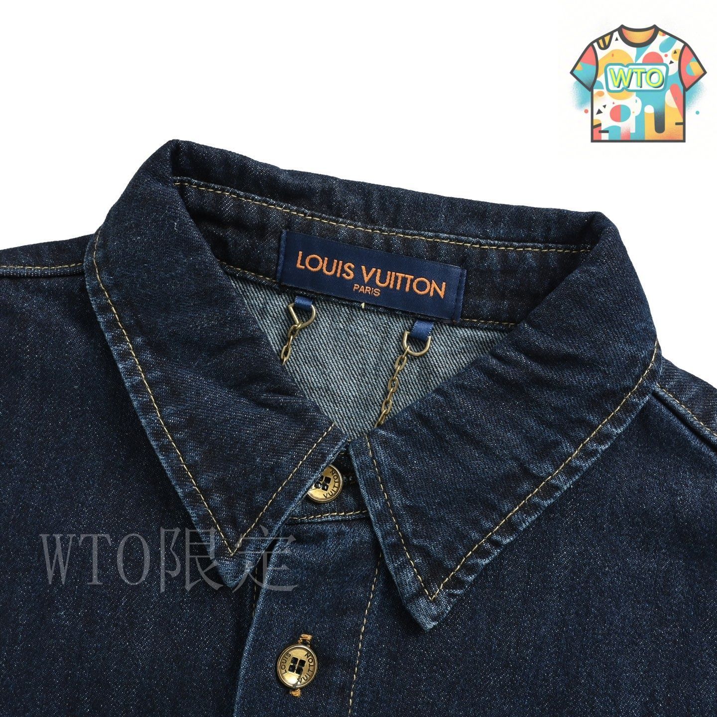 【オシャレな刺繍デザイン♪】ルイヴィトン シャツ ルイヴィトン サイン刺繍文字半袖tシャツ 6,980円 CCS031698