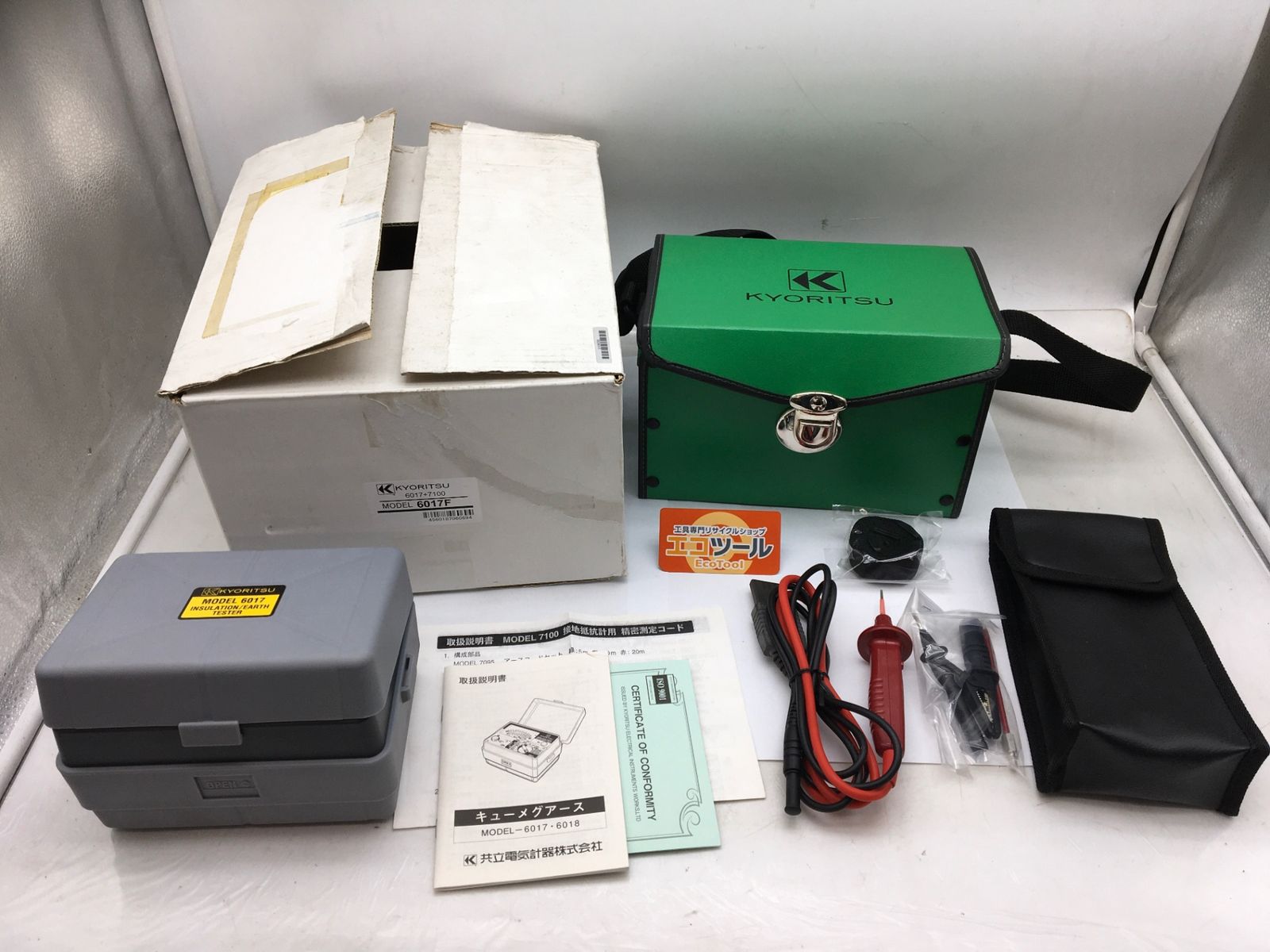 未使用に近い】〇KYOURITSU 共立 アナログ絶縁 接地抵抗計 Model 6017F