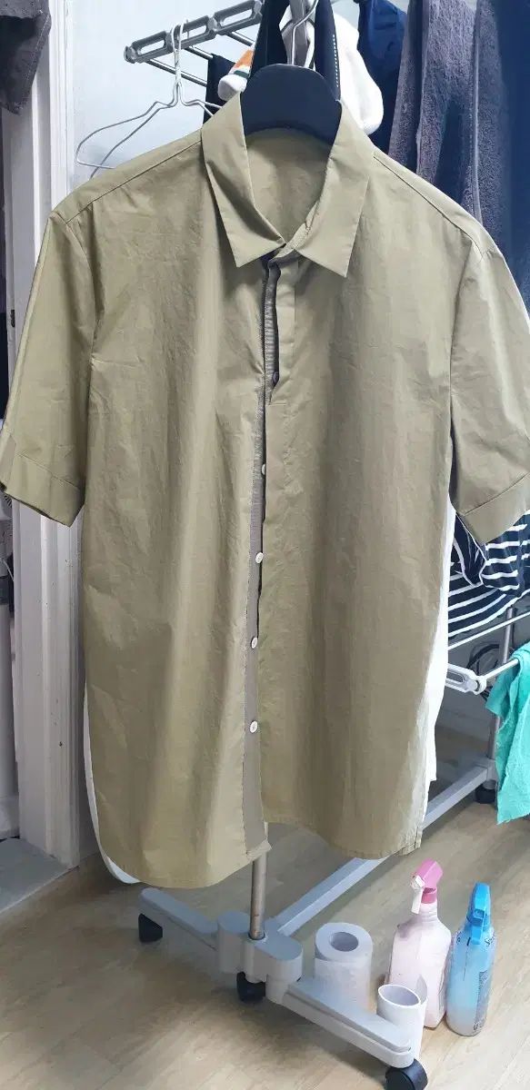SYSTEM homme システムオム オリーブ 半袖シャツ 95