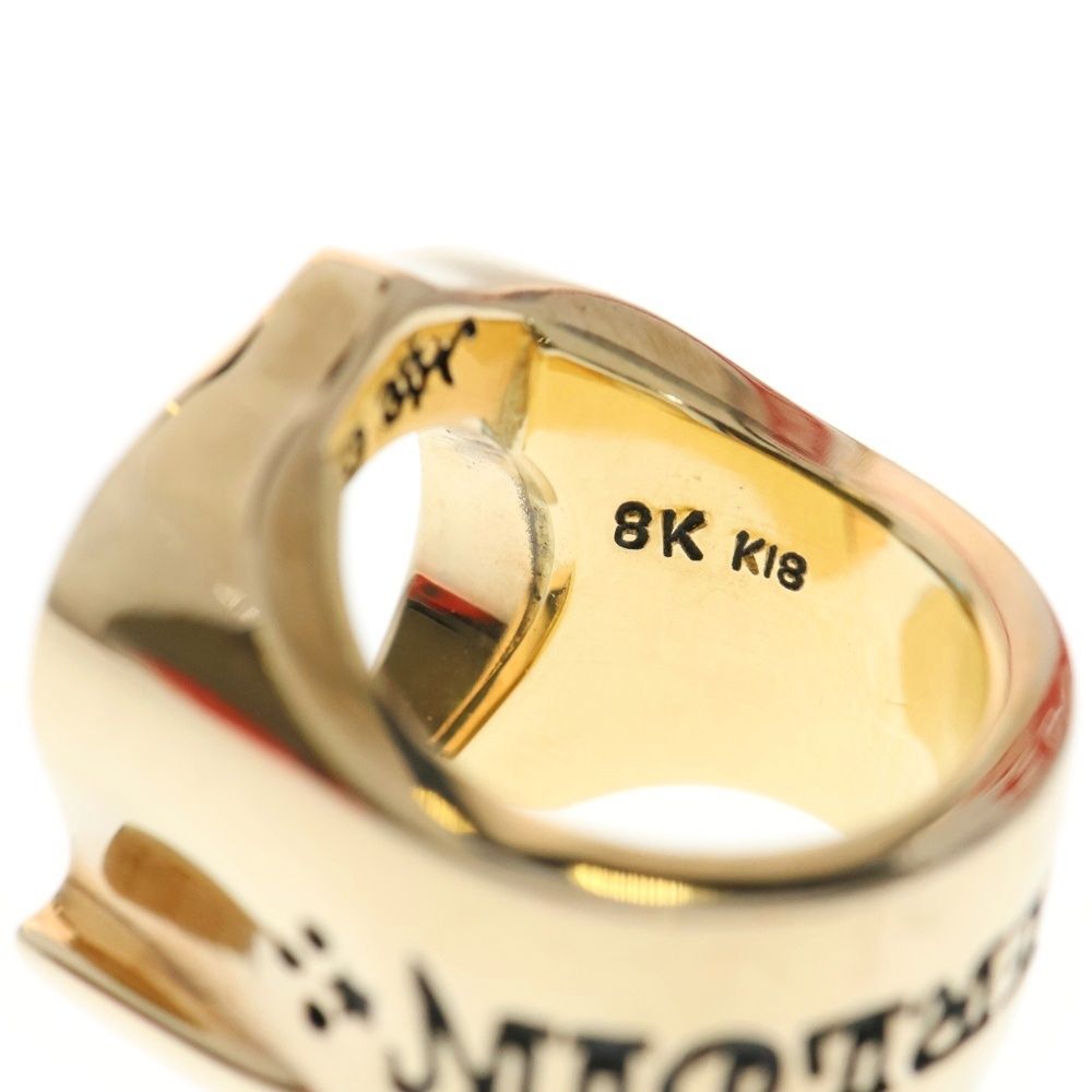 希少 TENDERLOIN 8K ホースシューリング サファイア 10号 箱付 TENDERLOIN ダラーリング 8k ダイヤ ホースシューリング