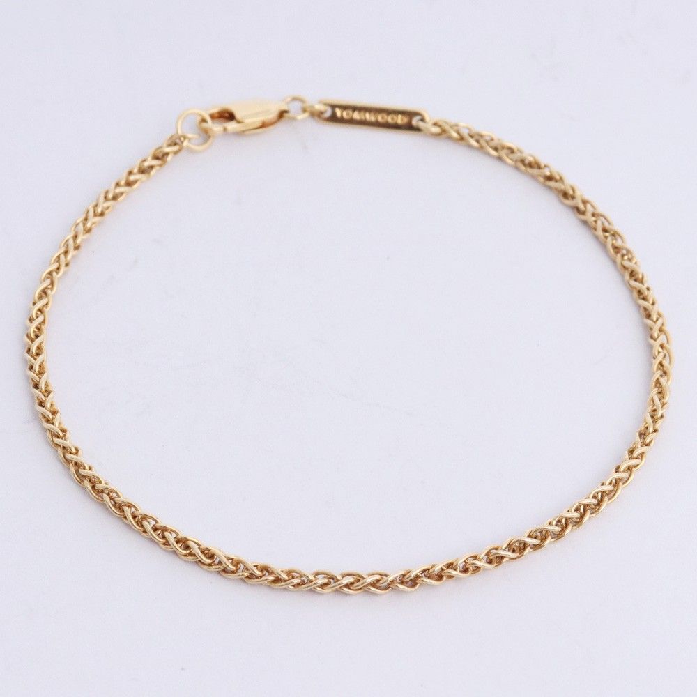 TOM WOOD SPIKE BRACELET GOLD 7.7インチ ゴールド BSG050NA01S925-9K