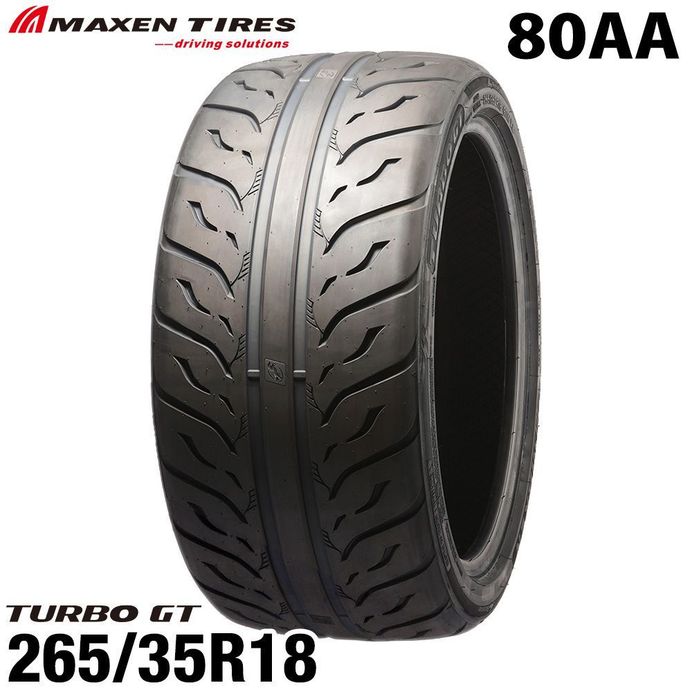 フロント レイン MAXEN マクセンタイヤ TURBO GT 80AA 265|35R18 18インチ ドリフトタイヤ