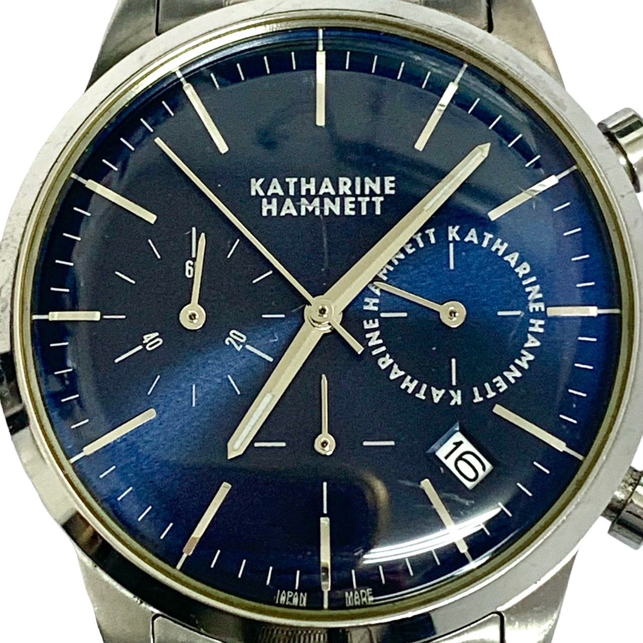 上美品⭐️KATHARINE HAMNETT】 キャサリンハムネット CHRONOGRAPH VI