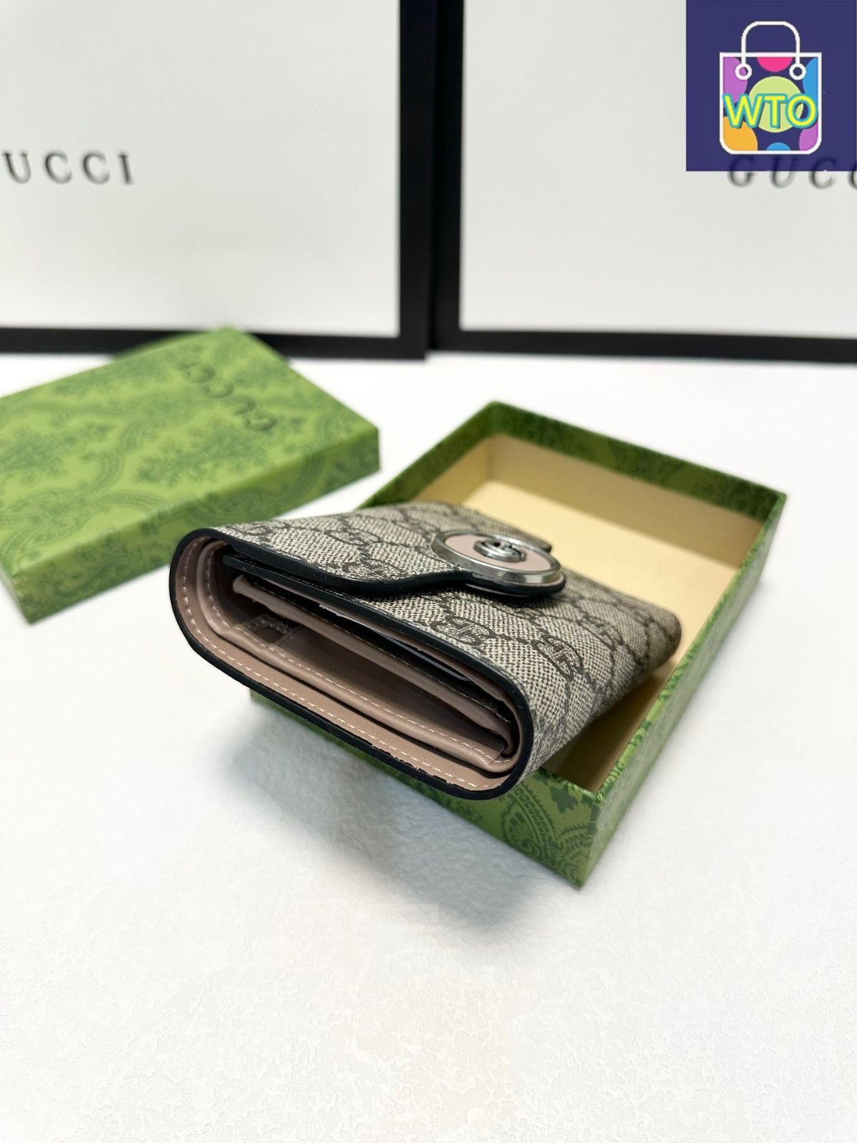 今日特価】Gucci グッチ レザー×PVCショート財布 耐久性に優れ