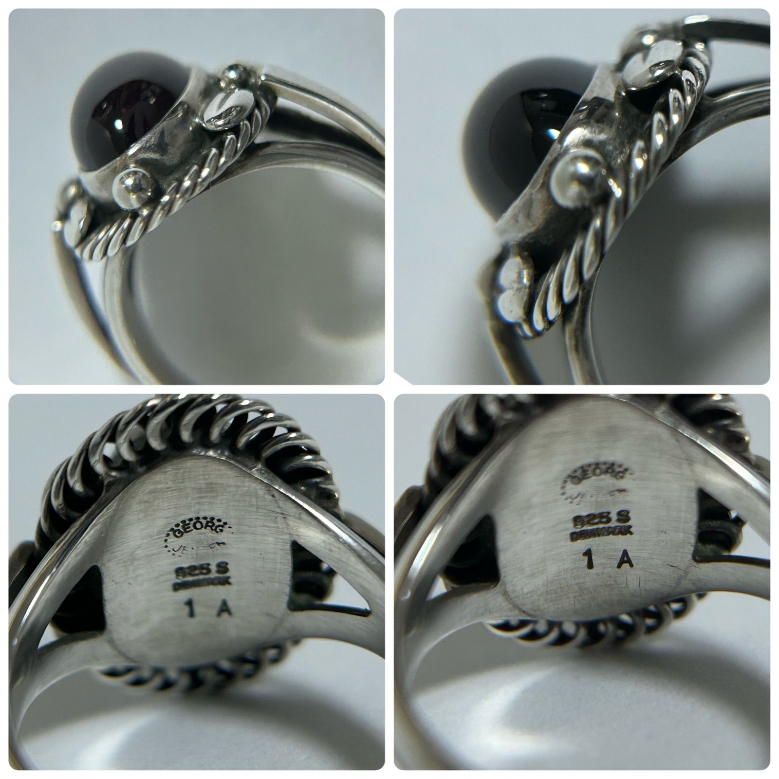 美品✨ジョージジェンセン リング 1A ヴィンテージ SV925 12号 ジョージジェンセン リング 指輪 1A AG925 約8.5～9号 Georg