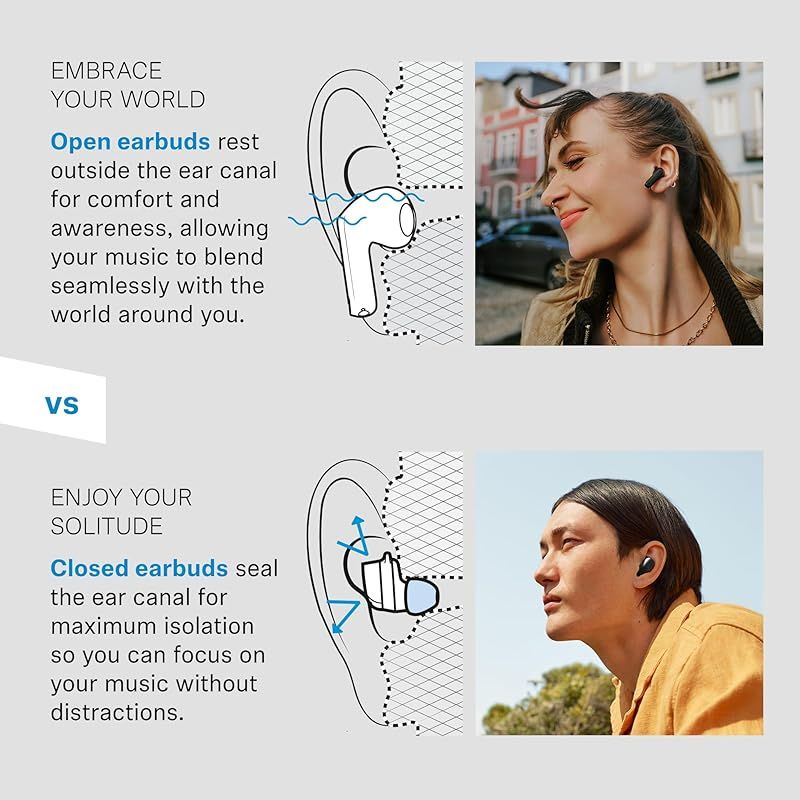 ゼンハイザー Sennheiser ワイヤレスイヤホン ACCENTUM Open ブラック VGP2025 SUMMER 金賞 Sennheiser が した上質でバランスのとれた サウンド 軽やかで開放感のあるオープンデザイン 28時間 0